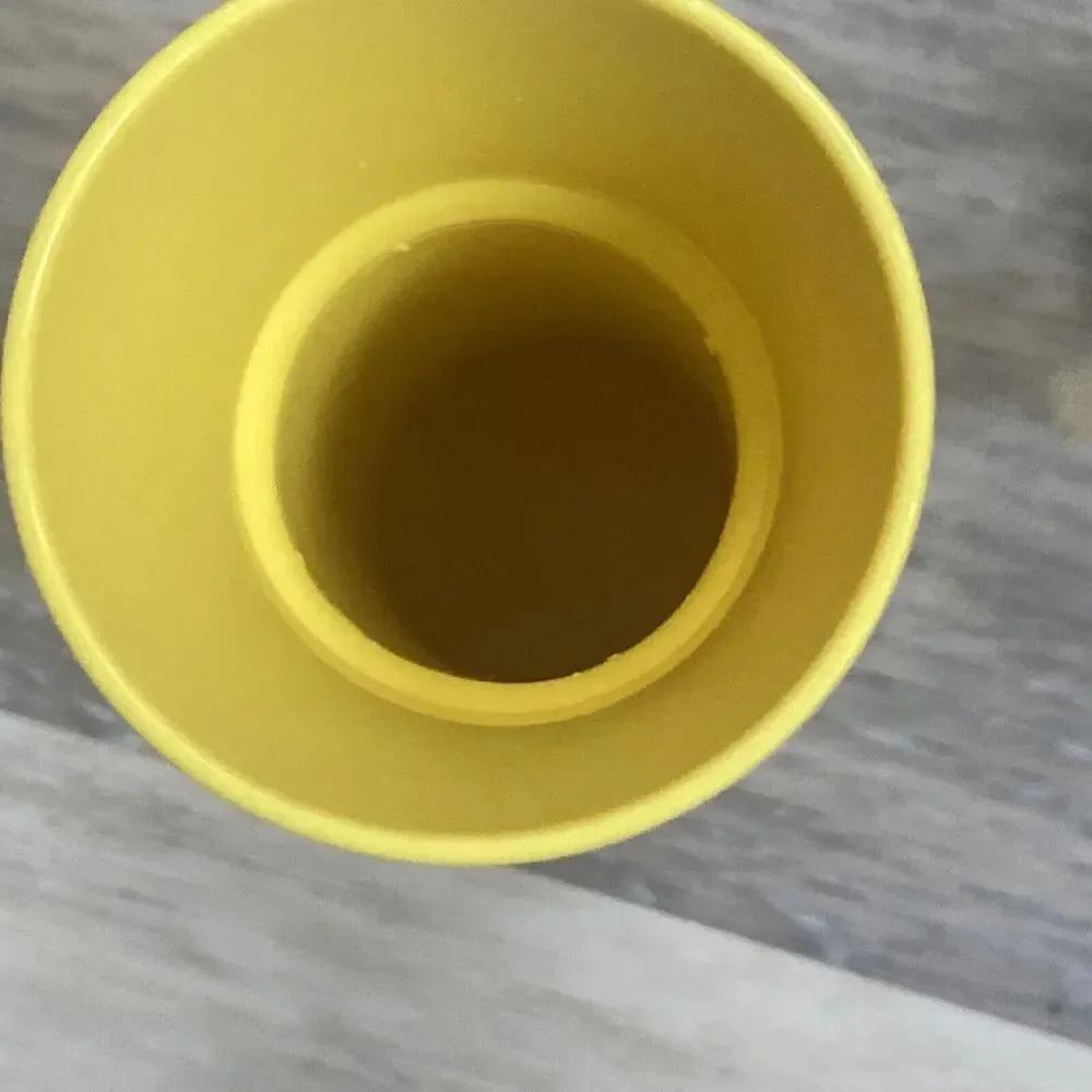 Tupperware Mustard Pump Containers 718-2 Yellow vintage